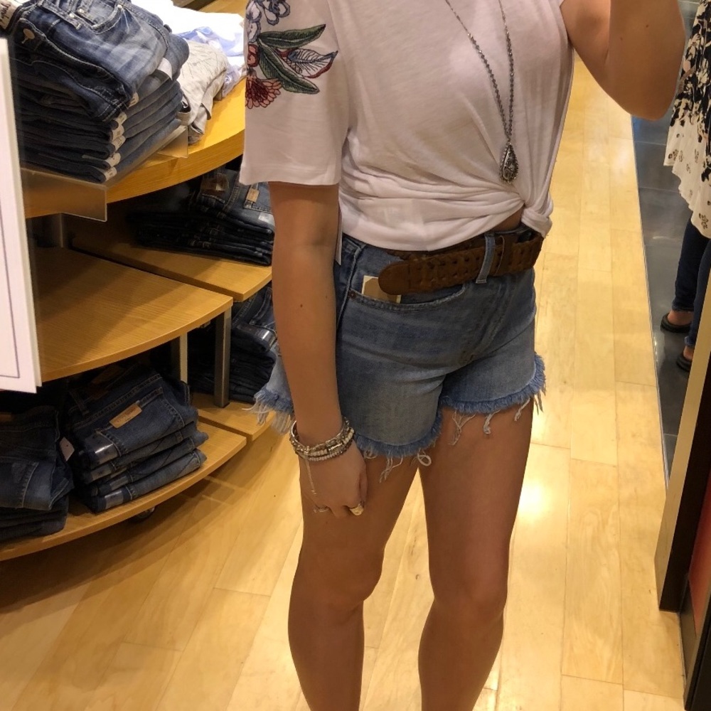 Lucky Brand high waisted jean shorts